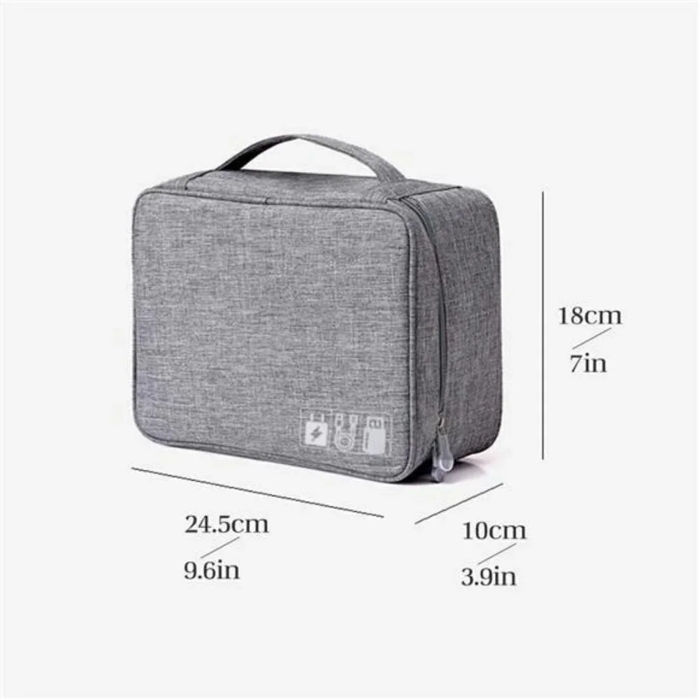 Two-Layer Multipurpose Wateproot Electronics Accessories Bag Travel Organizer